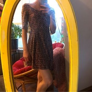 Floral print mini dress